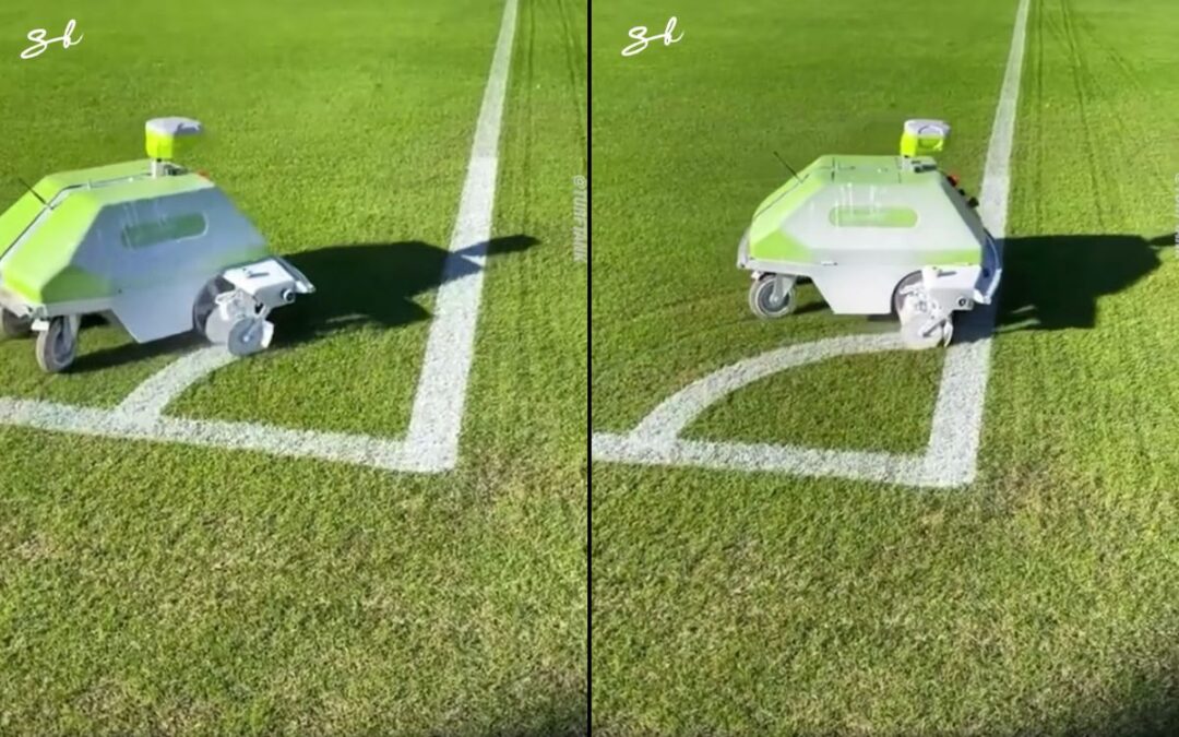 Autonomous robot that expertly marks out sports fields has everyone saying the same thing