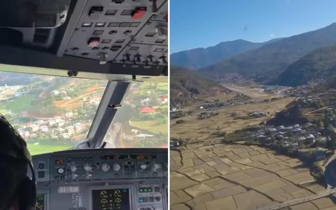 Brilliant pilot successfully lands Airbus at ‘world’s most dangerous airport’ in spectacular footage