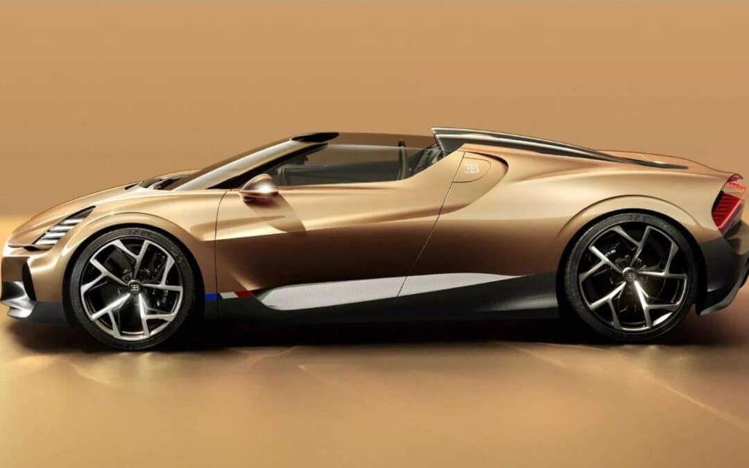 Bugatti Mistral receives golden touch ahead of Monterey Car Week