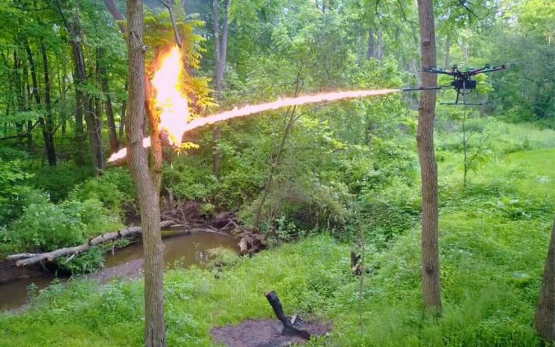 This attachment will turn your drone into a FLAMETHROWER