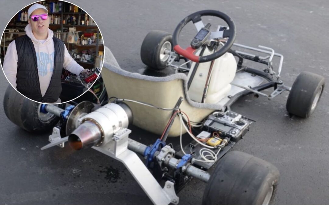 This is what happens when you build a jet-powered go-kart