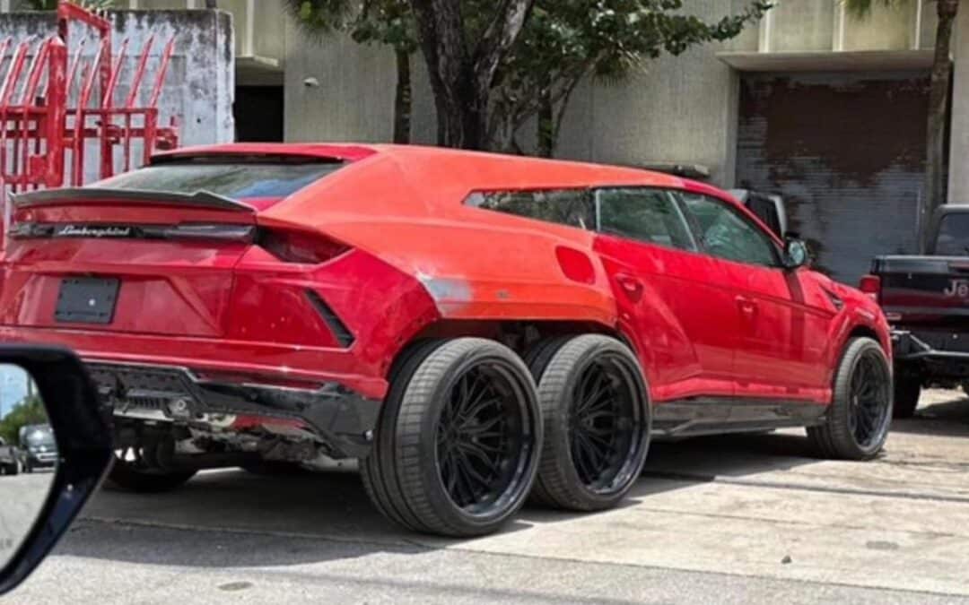 Someone just turned their Lamborghini Urus into a 6×6