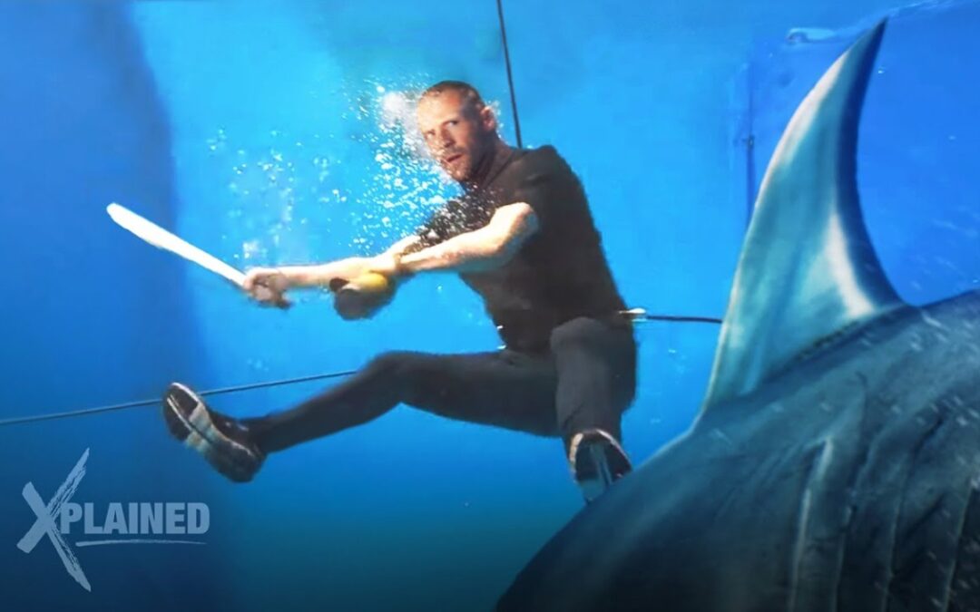 Behind the scenes of the crazy underwater stunts in Meg 2