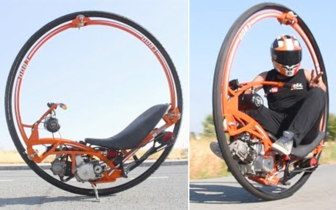 These guys just built a monowheel powered by a motorbike engine