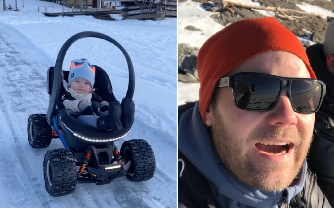 Dad changes the parenting game with RC baby transport