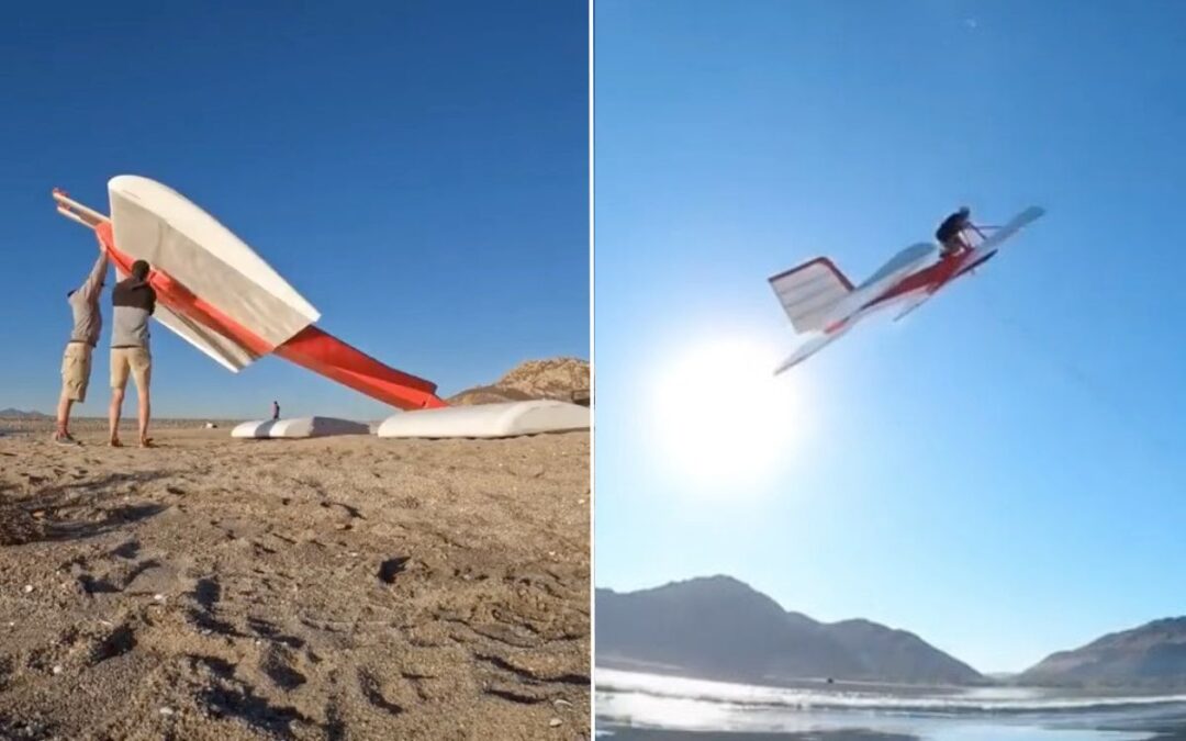 This homemade RC plane is big enough to ride in