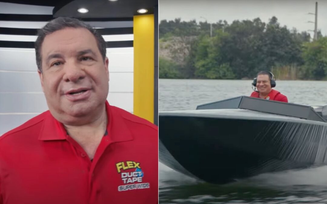 Speedboat made out of water-resistant duct tape defies odds and tears through waves