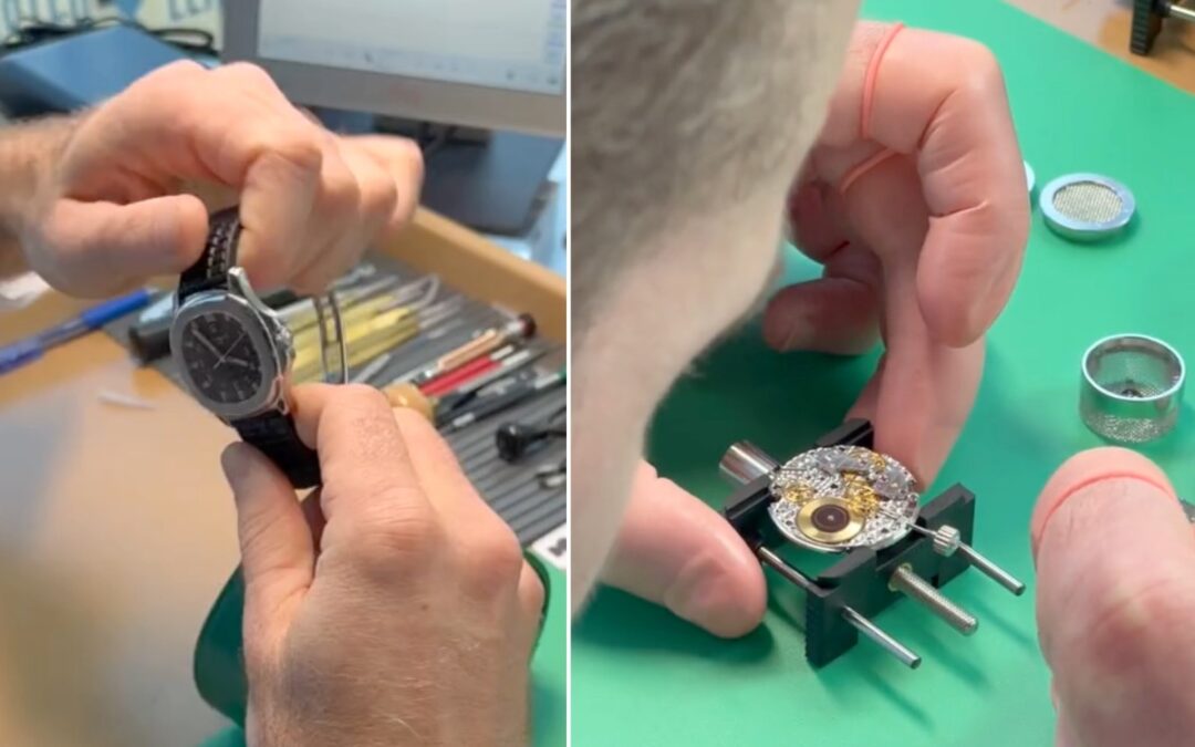 Watch a professional watchmaker service this Patek Philippe with spectacular precision